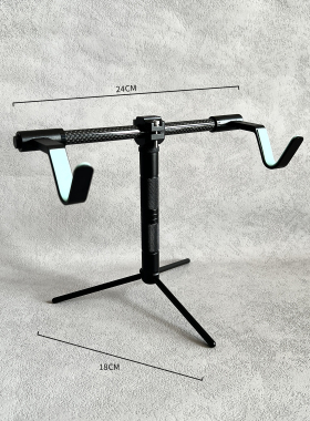 冰钓竿支架路亚渔轮收纳架展示架铝合金三脚架鱼竿架折叠