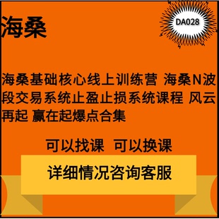 海桑陈金辉核心线上视频N型波段止盈止损赢在起爆点风云再起合集