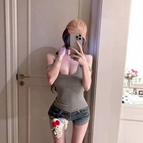 ZY723ZM715设计感肩带挂脖吊带背心女夏季内搭隐形肩带条