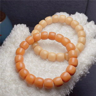 原生态菩提根直切单圈文玩手串男女高密手链风化菩提绕指柔