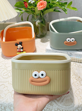 桌面垃圾桶可爱迷你办公室桌上茶几收纳桶小号创意家用台面纸篓