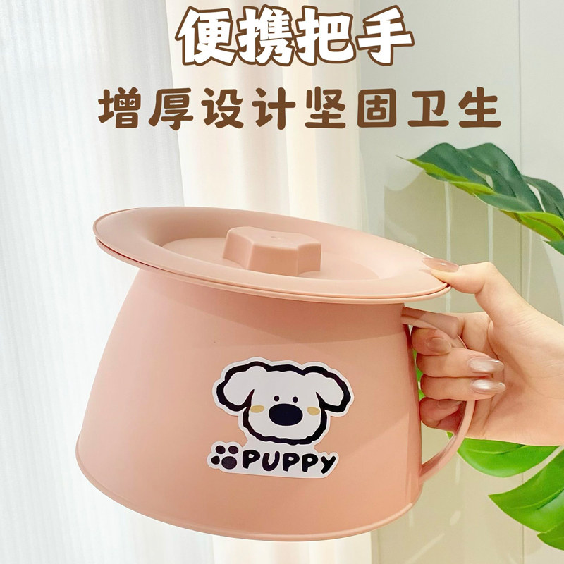 痰盂罐儿童男女宝坐便器家用卧室提手带盖尿盆尿桶通用宝宝夜壶图片