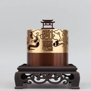 厂家黄铜家用茶道檀香炉焚香摆件香炉熏创意盘香薰炉室内香炉