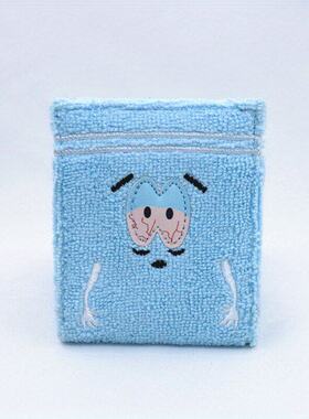 南方公园卡通人物EVA毛巾布刺绣钱包小众可爱蓝色双折钱夹卡包