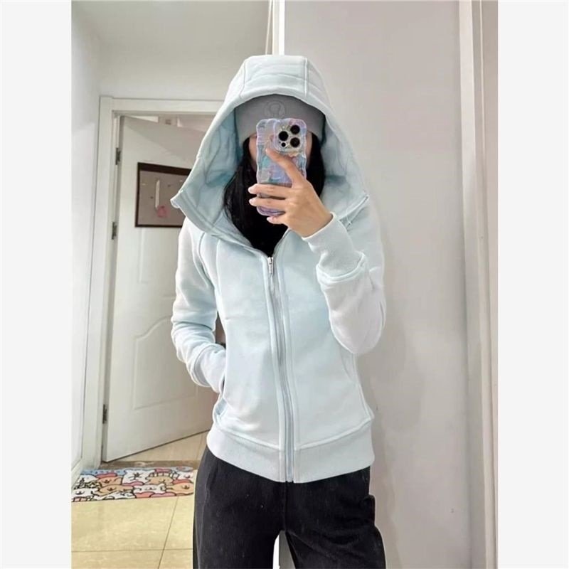 修身连帽卫衣女款春秋2025新款开春外套收腰修身百搭ins潮臺灣ins,女装/女士精品,卫衣/绒衫,淘宝优惠券,粉丝福利购,淘宝优惠卷