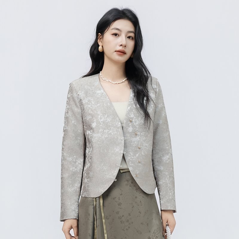 新中式国风女2025新款小香风夹克高端中年妈妈高级感休闲短款外套,女装/女士精品,羊绒衫,淘宝优惠券,粉丝福利购,淘宝优惠卷