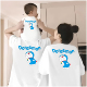 纯棉短袖 卡通亲子装 不一样 潮夏装 高端 一家三口四口t恤2026新款