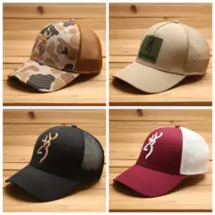 American Browning Functional Breathable Sweat-Absorbent Quick-Drying Spring and Summer Mesh Hard-Brim Curved Brim Baseball Cap