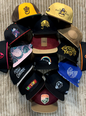 0427小众INS杂款孤品艺术设计插画酷帅反戴硬顶嘻哈平沿檐棒球帽