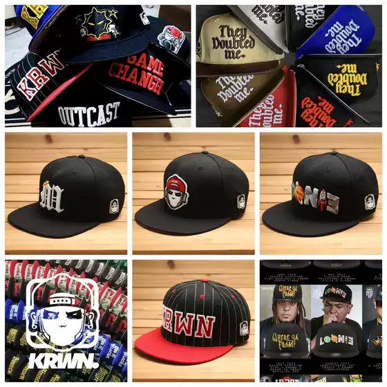 Niche Collaboration Electronic Music Dj Playing Hip-Hop on the West Coast American Street Style Reversible Hip-Hop Rap Hard-Brim Flat-Top Baseball Cap