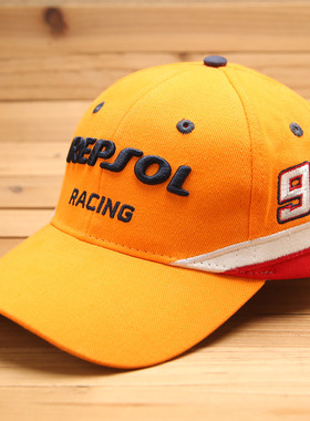 repsol raing motogp马奎斯93号/44联名摩托车周边硬顶弯檐棒球帽