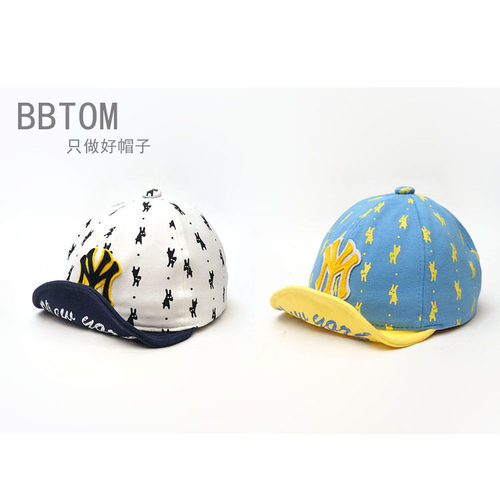 bbtom婴幼儿薄棉帽子鸭舌帽遮阳