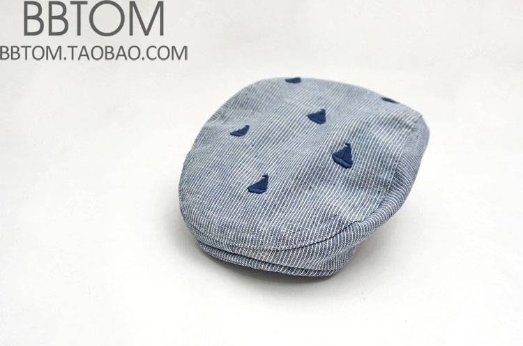 刺绣纯棉女童婴儿画家帽