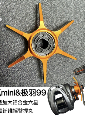 极狐mini2&哈斯达极羽99同色改装橙色六星水滴轮六代卸力报警