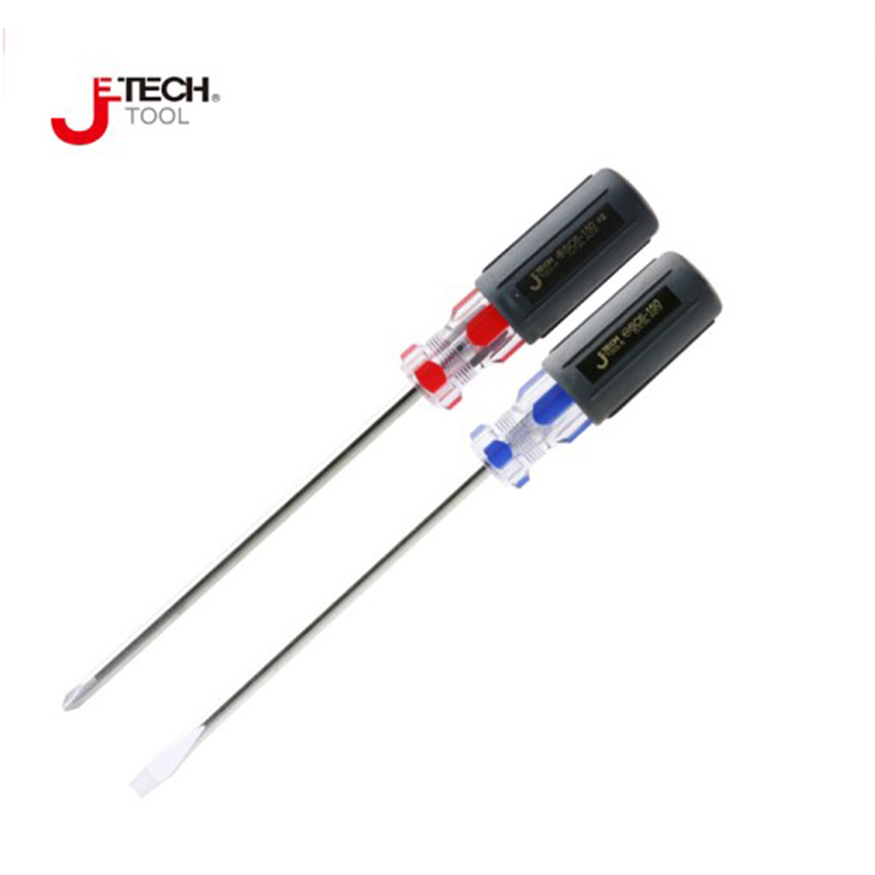 捷科软柄彩条螺丝刀螺丝批改锥起子SC6-75/100/200/300 SC8-150