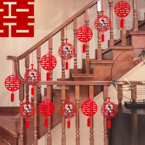 立体挂件走廊创意套餐楼梯喜字