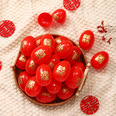 红蛋壳装鸡蛋爱上爱喜庆蛋贴结婚