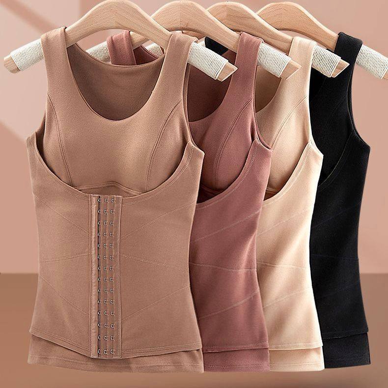 秋冬塑身衣女免穿文胸束腰塑身美体强力收腹加厚德绒保暖背心内衣,女士内衣/男士内衣/家居服,塑身上衣,淘宝优惠券,粉丝福利购,淘宝优惠卷