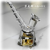 小提琴萨克斯水晶音乐盒八音盒天空之城生日礼物创意礼品复古摆件