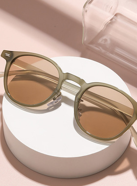 时尚韩版潮款小圆框太阳镜百搭