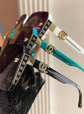 跨境高级轻奢太阳镜时尚百搭素颜