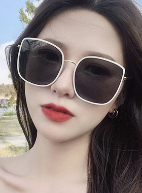 GM墨镜女大脸显瘦明星网红同款复古太阳镜韩版潮圆脸ins潮流墨镜.