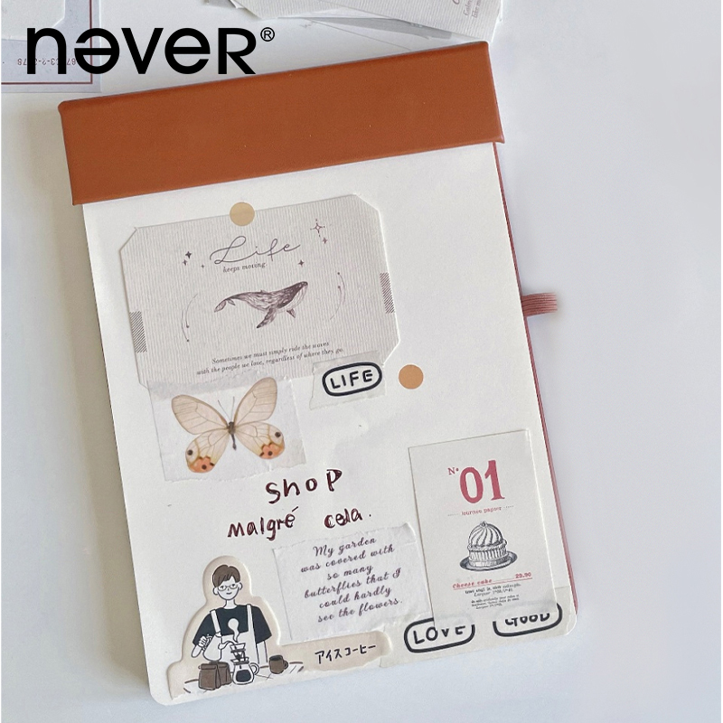 never磁性简约板夹学生计划本