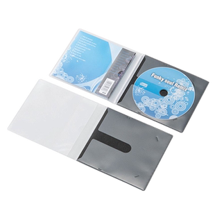 ELECOM光盘唱片套CD包光碟收纳独立装高级DVD保护套无损游戏碟片