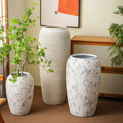 镁泥复古老式土陶罐镁泥花盆