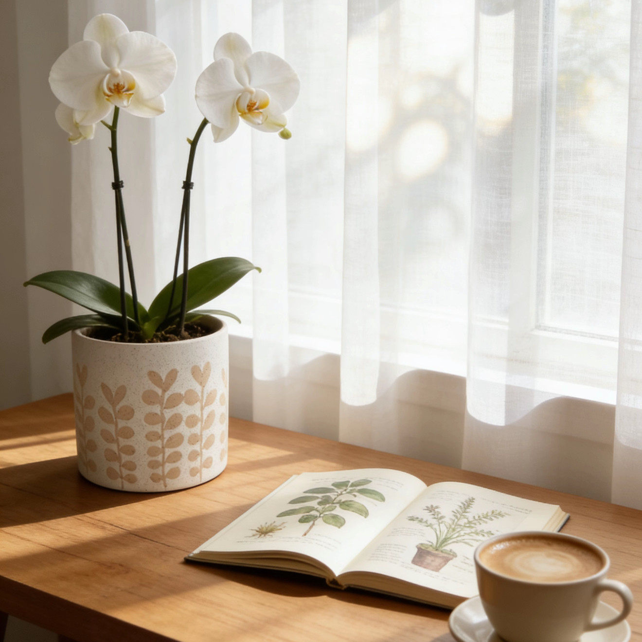 北欧陶瓷浮雕花冰裂釉蝴蝶兰花盆复古家居软装轻奢艺术透气简约