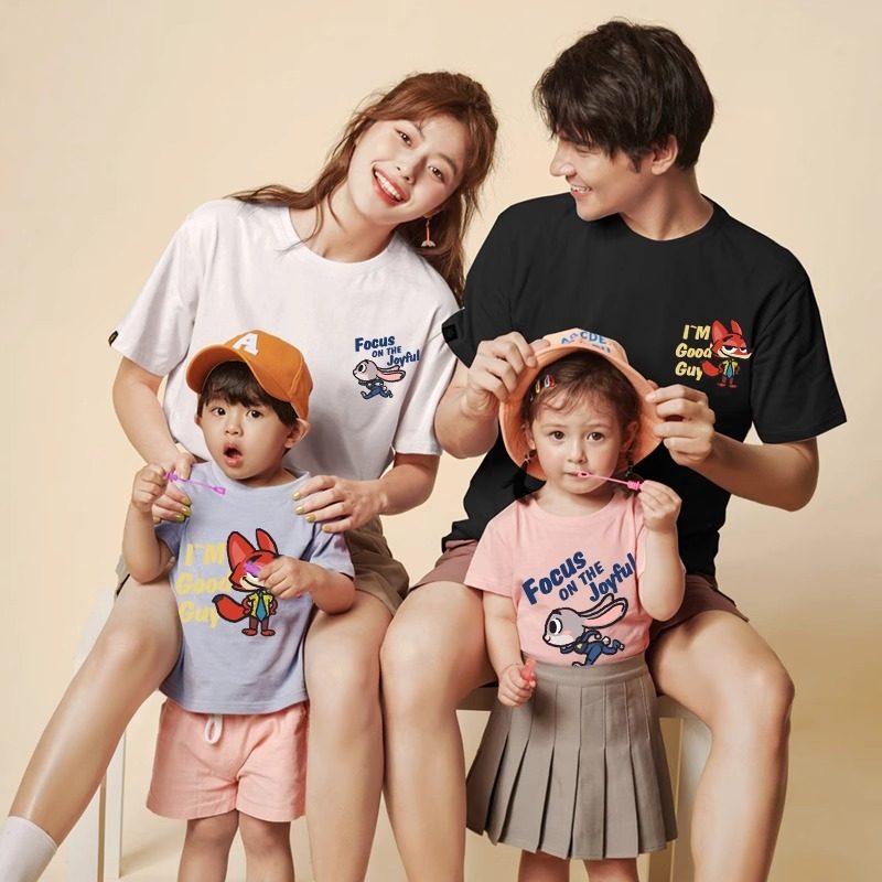 印花卡通动漫网红超火新款亲子装一家四口100%纯棉A类短袖夏季t恤,童装/婴儿装/亲子装,T恤,淘宝优惠券,粉丝福利购,淘宝优惠卷