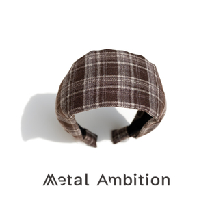 格纹发箍显脸小头饰2025新款发饰