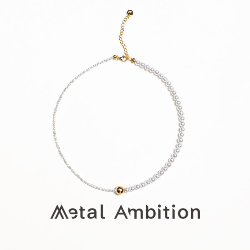 珍珠纯银串珠女高级感项链