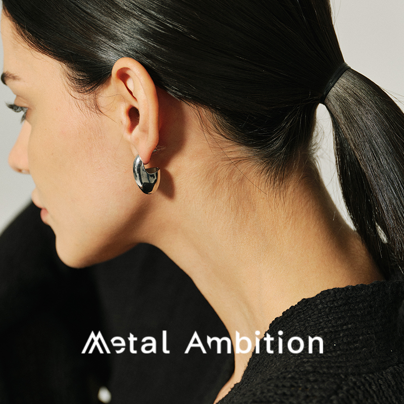 纯银女高级感耳钉耳饰