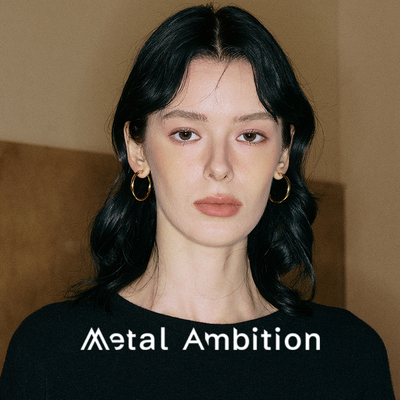 耳钉金属野心纯银简约镀金女