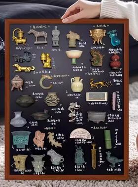 冰箱贴展示板实木框黑板磁吸创意摆件收纳置可擦写照片墙展示架