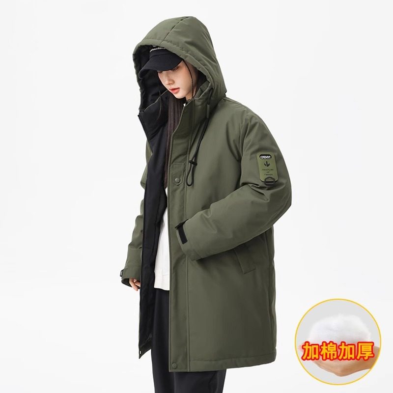 中长款棉衣男冬季连帽加厚棉袄保暖帅气过膝军大衣外套工装棉服男,男装,棉衣,淘宝优惠券,粉丝福利购,淘宝优惠卷