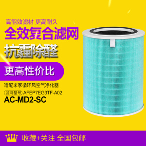 适配小米米家循环风/风扇空气净化器净化机过滤网AC-MD2-SC滤芯