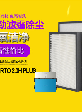 适配百朗新风系统主机SMARTO 2.0H Plus高效过滤网初效滤芯套装
