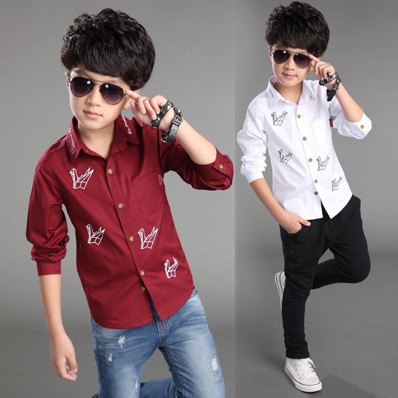 Chemise garcon à manche longue - Ref 2075977 Image 1