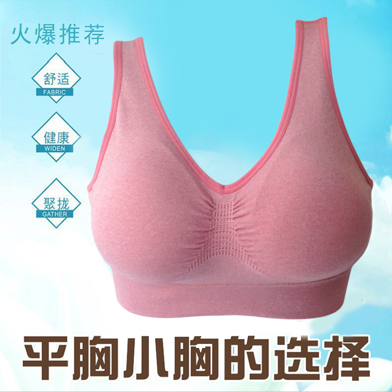 莫代尔文胸聚拢无钢圈棉运动内衣