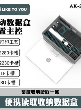 打印硬盘硬盘盒TFSD收纳读卡器2280硬盘2230储存盒