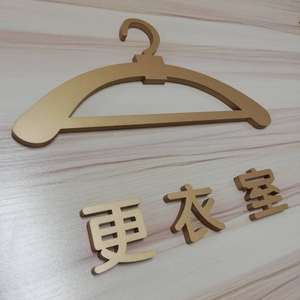 更衣室试衣间温馨提示牌指示牌 服装店铺男女更衣室标志门牌 门贴