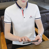 T恤纽扣有领纯棉半袖 翻领短袖 男装 薄款 夏季 休闲体恤Polo男衫 男士