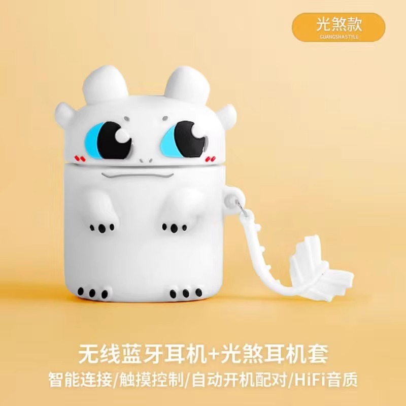 真无线蓝牙耳机夜煞可爱超长续航苹果华为通用软oppo小米VIVO卡通