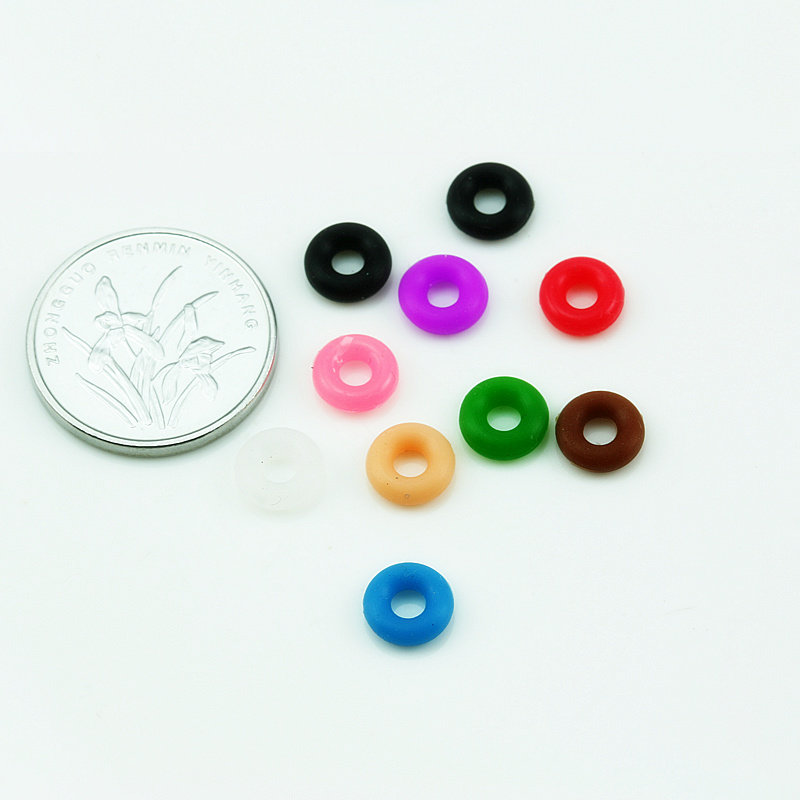 diy饰品手链手镯固定防滑胶圈3-5mm橡胶皮圈 卡扣定位o形珠子隔片