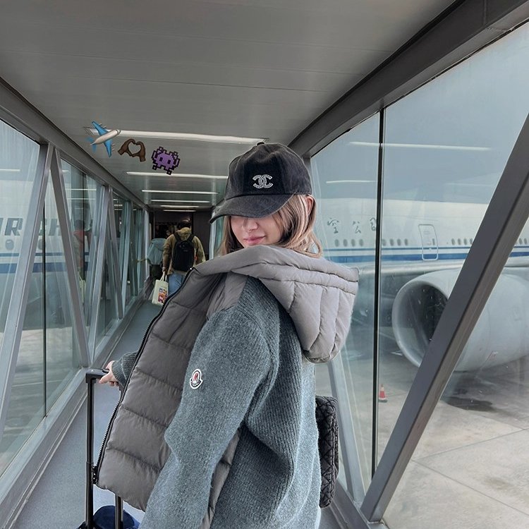 雾都黎明monclr针织拼接棉服连帽棉衣服