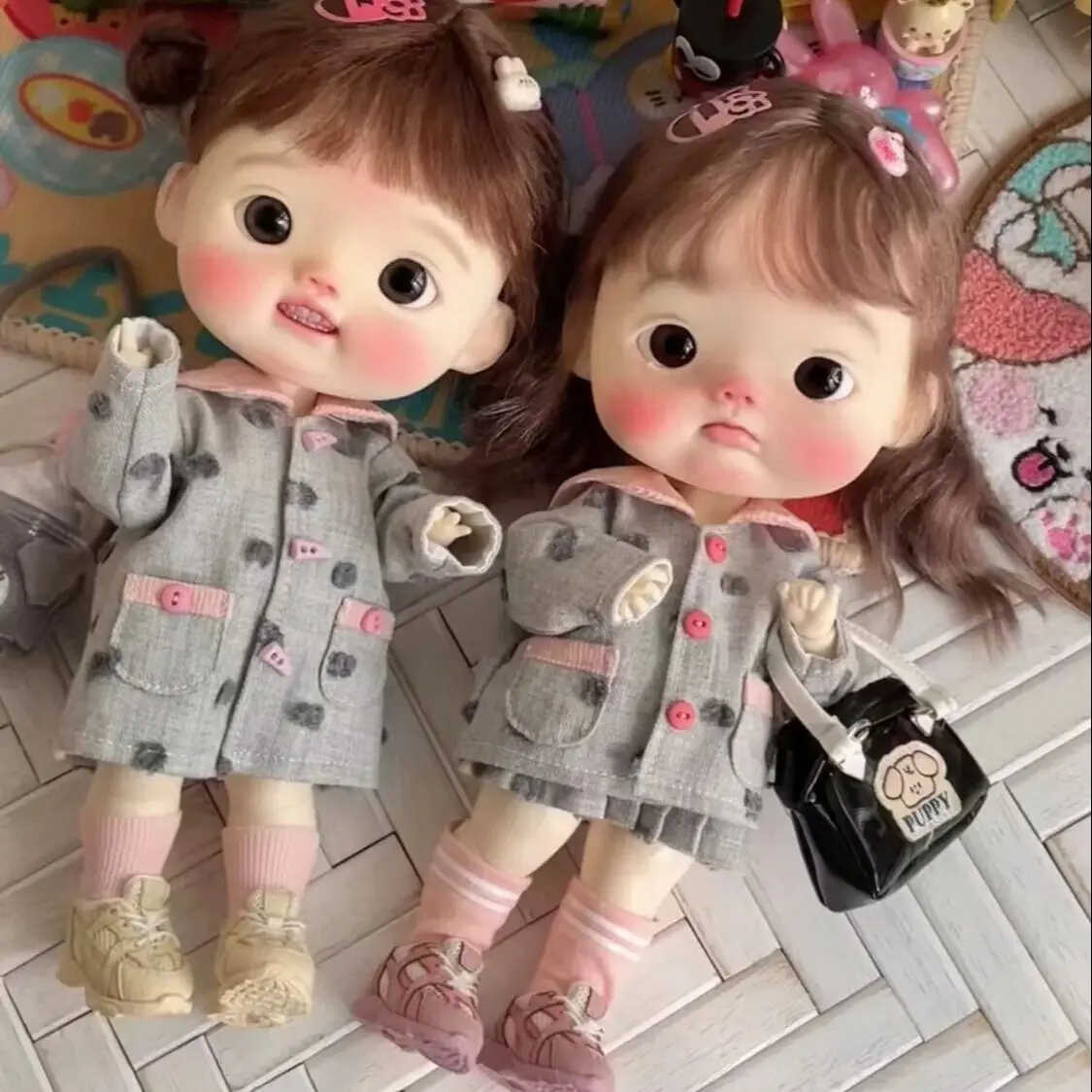 BJD娃娃1/6点点点弟点妹肉肉少女鱼小布sd可爱关节可动树脂bb玩偶