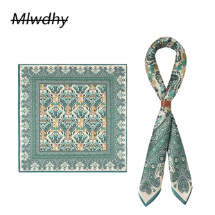 裤 脖子带 巾围巾领巾 复古腰果花头巾男嘻哈潮人街舞男士 方巾美式