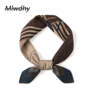 经典ELEGANT HORSE图案男士丝毛围巾骏马设计时尚百搭英伦风配饰